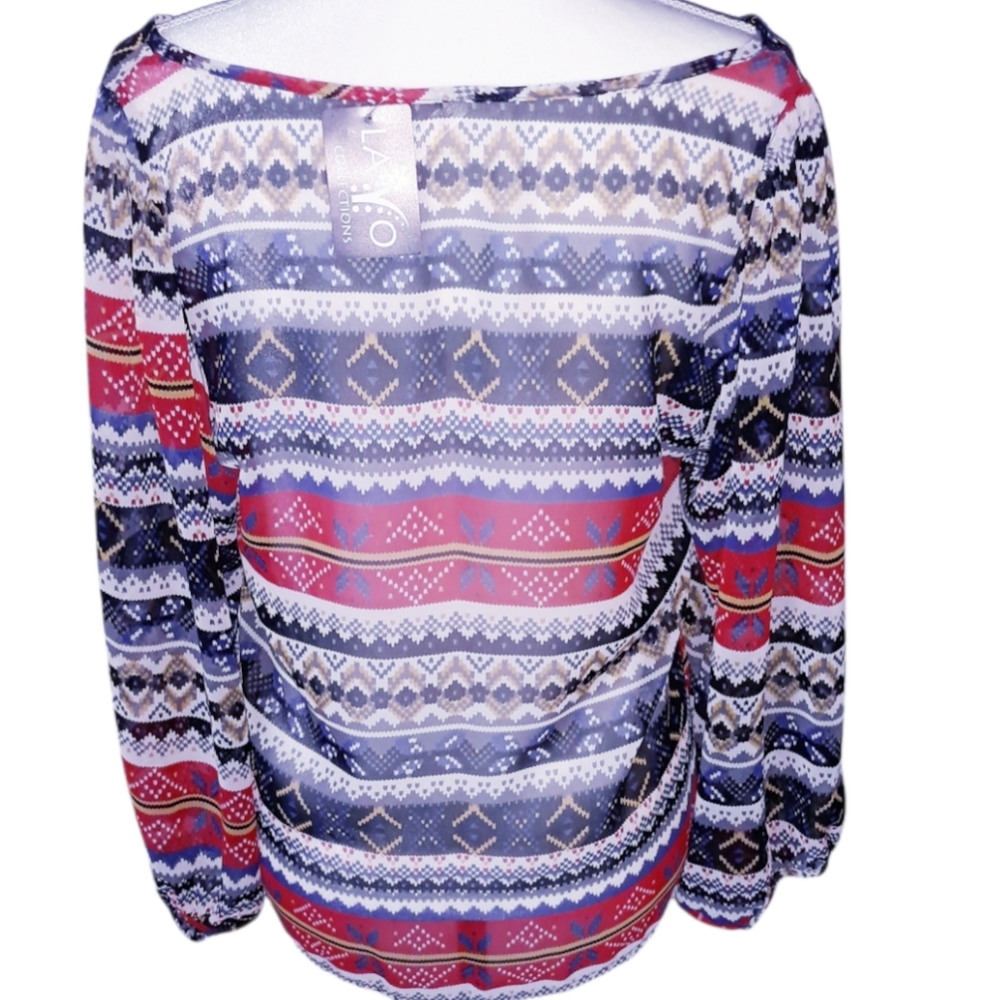 Multi Color Print Blouse - Picture 2 of 4